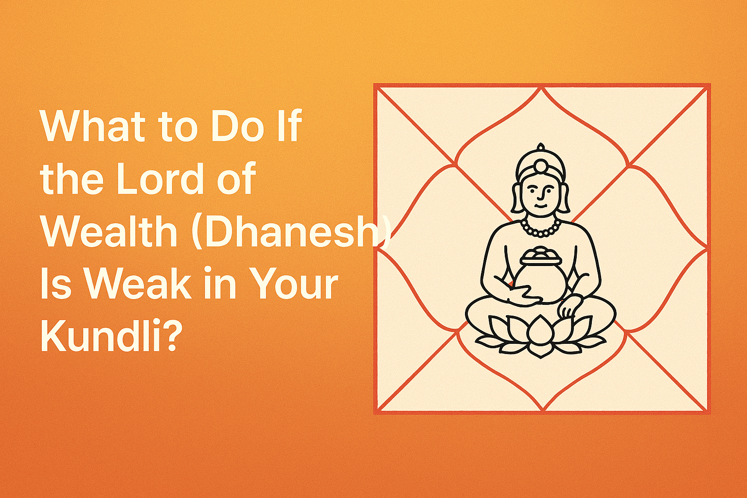 What to Do If the Lord of Wealth (Dhanesh) Is Weak in Your Kundli?